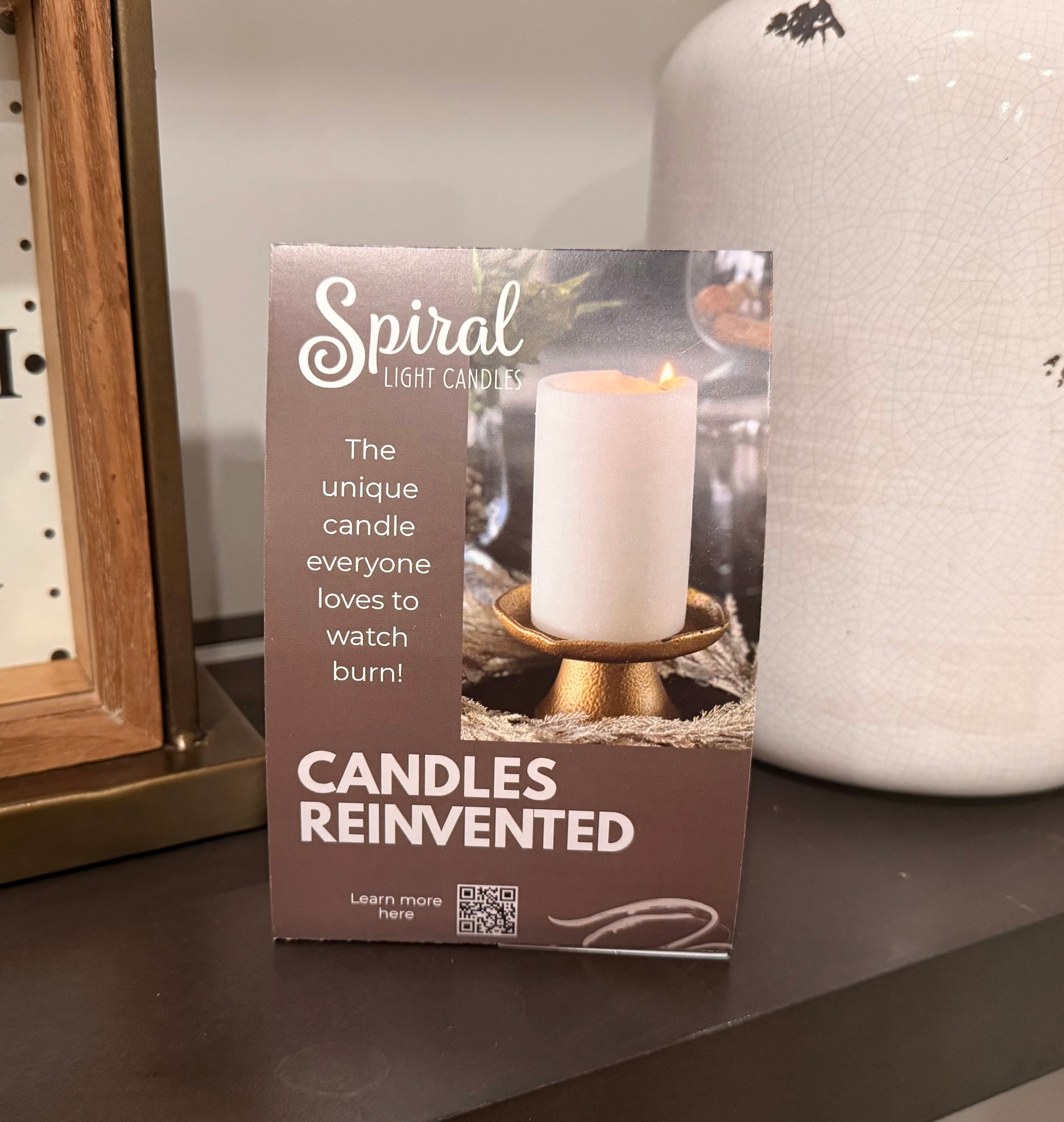 Spiral Light Candles Table Tent